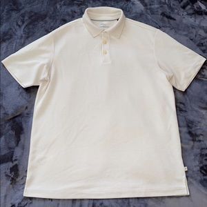 Men’s cream Tommy Bahama ribbed polo, Size L